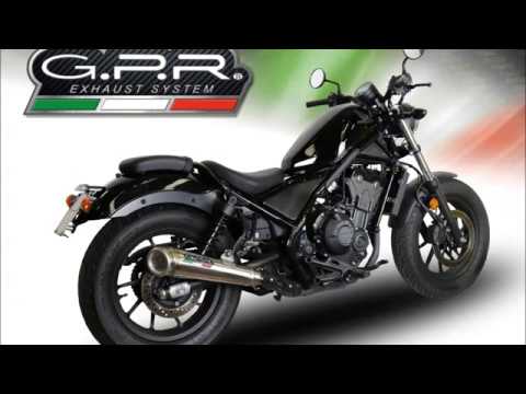 Escape GPR Ghisa Slip-On para Honda Rebel 300 2017-2020