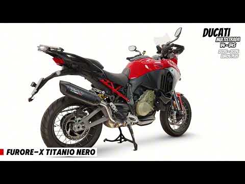 Ducati Multistrada V4 V4S 2025-2026 Exhaust GPR Furore-X Titanio Nero Slip-On - video 2
