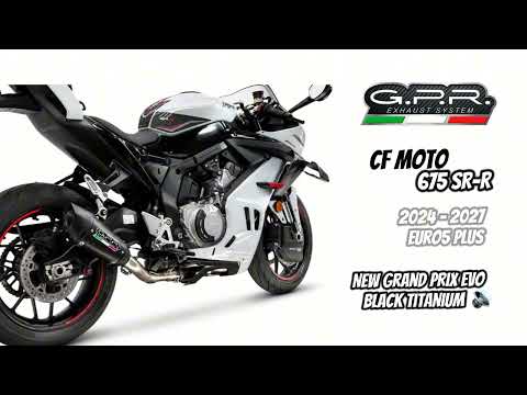 Échappement GPR GP-Revo Black Titanium Système Complet pour CF Moto 675SS 2024-2027