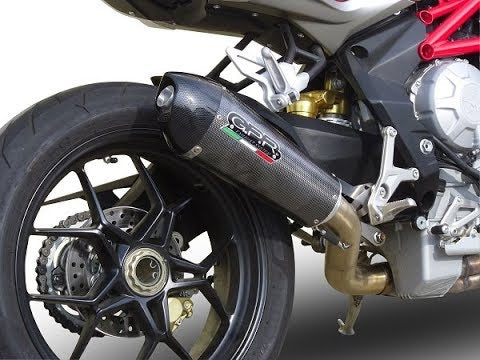 Escape GPR Furore Nero Slip-On Race para Mv Agusta Brutale 800 2012-2016