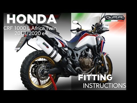 Escape GPR doble de acero inoxidable deslizante para Honda CRF1000L Africa Twin 2018-2020