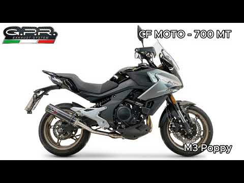 Escape GPR M3 Poppy Slip-On para CF Moto 700 MT 2023-2024