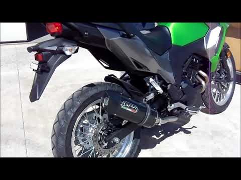 Kawasaki Versys X300 2017-2021 Exhaust GPR Furore Evo4 Nero Slip-On