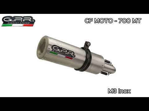 Escape GPR M3 Inox Slip-On para CF Moto 700 MT 2023-2024