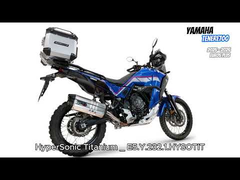 Échappement GPR Hyper Sonic Titanium Slip-On pour Yamaha Tenere 700 2025-2026