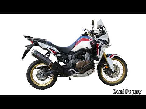 Escape GPR doble de acero inoxidable deslizante para Honda CRF1000L Africa Twin 2018-2020