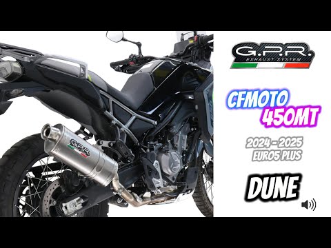 CF Moto 450 MT 2024-2026 Exhaust GPR Dune Triovale Titanio Slip-On - video 2