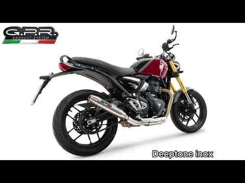 Triumph Speed 400 2023-2025 Exhaust GPR Deeptone Inox Slip-On