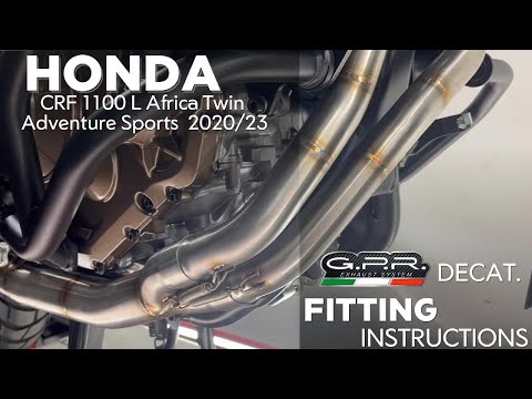 Tubo de escape GPR decatalizador para Honda CRF 1100 L Africa Twin Adventure Sport 2020-2025