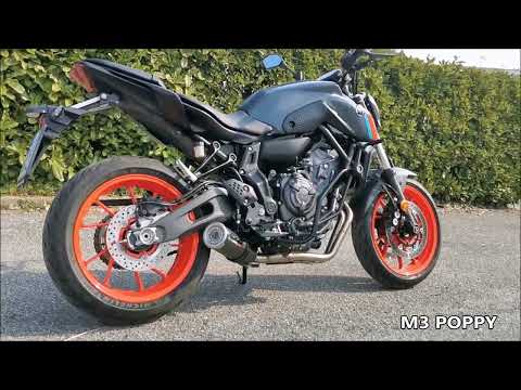 Yamaha FZ7 MT07 2017-2020 Exhaust GPR Furore-X Inox Full System Race - video 2