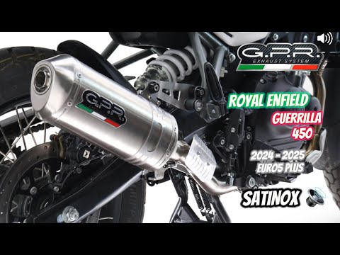 Escape GPR Satinox Slip-On para Royal Enfield Guerrilla 450 2024-2025