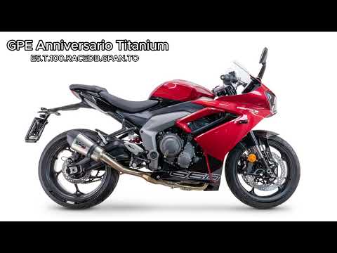 Échappement GPR Grand Prix Evo Titanium Système Complet High Level pour Triumph Daytona 660 2024-2026