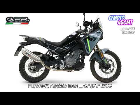 CF Moto 450 MT 2024-2026 Exhaust GPR Furore-X Acciaio Inox Slip-On - video 2