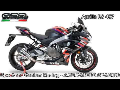 Aprilia Tuono 457 2024-2026 Exhaust GPR Grand Prix Evo Titanium Full System - video 1