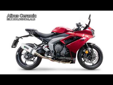 Triumph Daytona 660 2023-2025 Exhaust GPR Albus Ceramic Full System High Level
