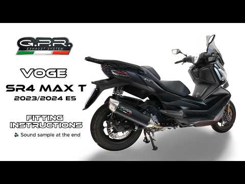 Échappement GPR Furore-X Scooter Système Complet pour Voge SR4 Max 2022-2024