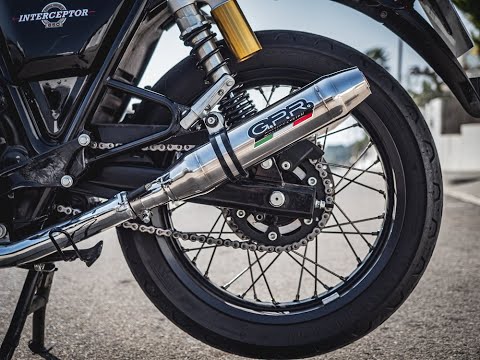 Royal Enfield Interceptor 650 2019-2020 Exhaust GPR Deeptone Inox Dual Slip On
