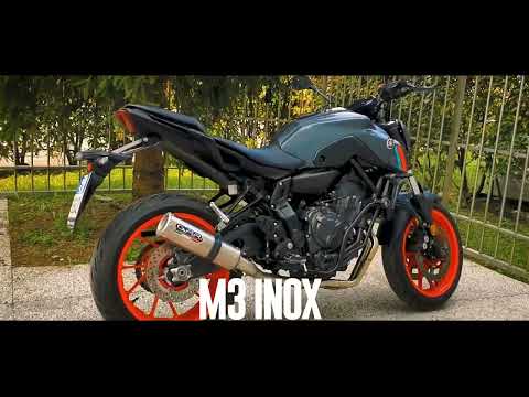 Yamaha FZ7 MT07 2021-2024 Exhaust GPR Furore-X Inox Full System - video 1