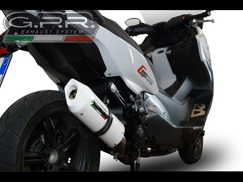 BMW C650GT 2012-2015 Exhaust GPR Grand Prix Evo Poppy Slip-On - video 2
