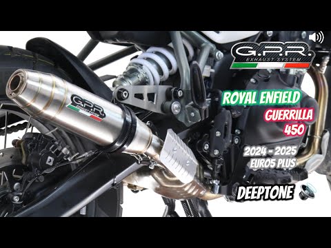 Escape GPR Deeptone Inox Slip-On para Royal Enfield Guerrilla 450 2024-2025