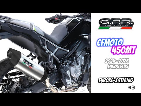 CF Moto 450 MT 2024-2026 Exhaust GPR Furore-X Titanio Slip-On - video 2