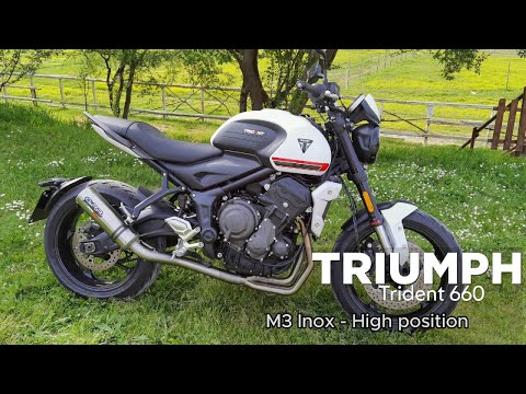Triumph Trident 660 2021-2024 Exhaust GPR M3 Inox Full System High Level