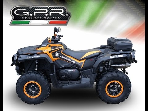 Escape GPR Deeptone para ATV Can-Am Outlander 500 Max 2013-2015, deslizante