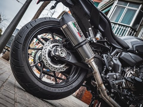 Yamaha FZ7 MT07 2014-2016 Exhaust GPR Satinox Full System