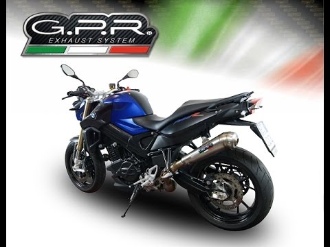 BMW F800R 2009-2014 Exhaust GPR Furore Nero Slip-On