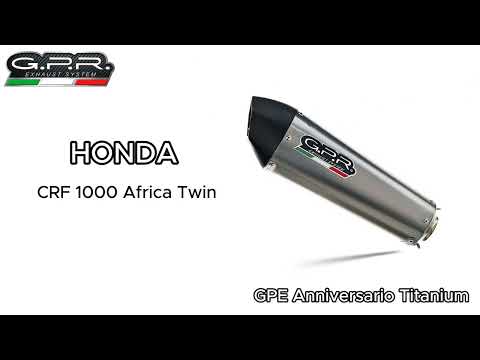 Honda CRF1000L Africa Twin 2015-2017 Exhaust GPR Grand Prix Evo Titanium Slip-On