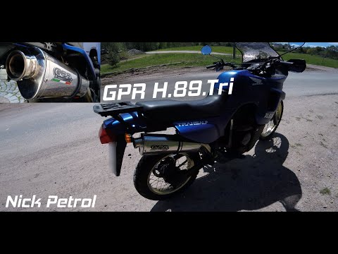 Escape GPR Furore Nero Slip-On para Honda Transalp XL600V 1996-1999