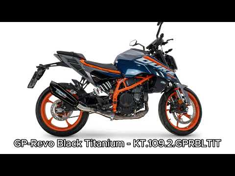 KTM 200 DUKE 2024-2025 Exhaust GPR GP-Revo Black Titanium Slip-On