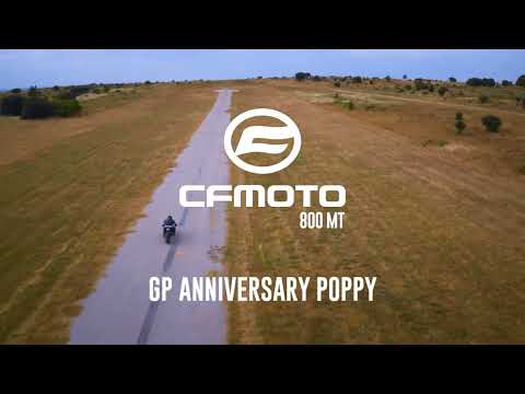 CF Moto 800 Mt Touring 2022-2024 Exhaust GPR Grand Prix Evo Poppy Slip-On - video 1