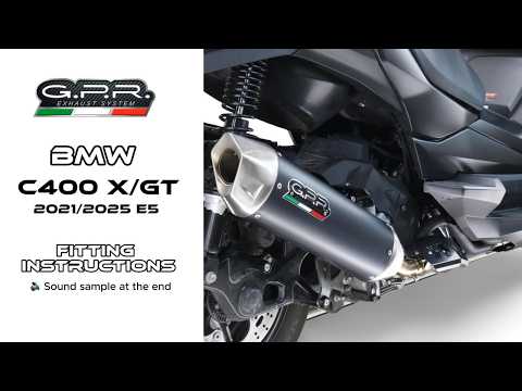 Échappement GPR Furore-X Scooter Système Complet pour BMW C400X / C400GT 2021-2024