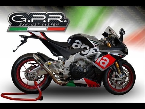 Aprilia RSV4 1000 2015-2016 Exhaust GPR Grand Prix Evo Titanium Slip-On - video 1
