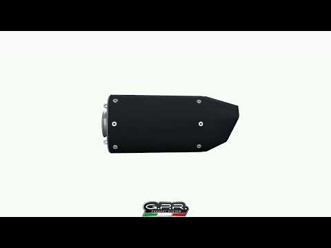 Escape GPR Furore Evo4 Nero Slip-On para Suzuki GSXS 1000F 2017-2020