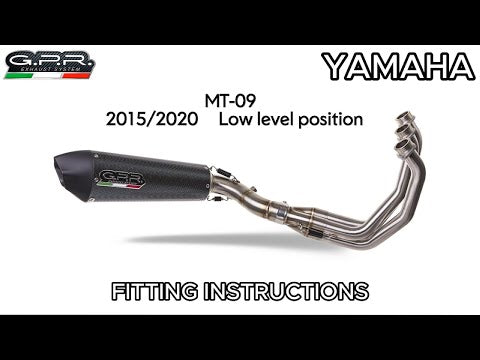 Yamaha XSR900 2016-2021 Exhaust GPR Furore Evo4 Nero Full System
