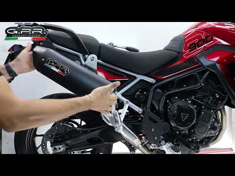Triumph Tiger 900 GT / Pro Rally 2024-2025 Exhaust GPR Hyper Sonic Titanium Slip-On Race
