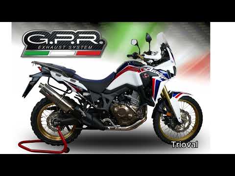 Escape GPR Trioval Slip-On para Honda CRF1000L Africa Twin 2018-2020