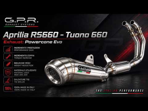 Escape GPR Powercone Evo Sistema Completo para Aprilia RS660 2021-2024