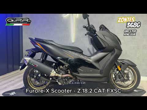 Escape GPR Furore-X Scooter Slip-On para Zontes 365M 2024-2026