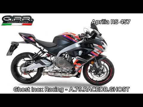 Échappement GPR Ghost Inox Système Complet pour Aprilia RS457 2024-2026