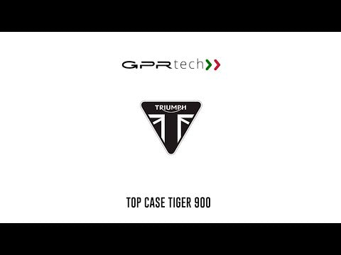 Triumph Tiger 900 2024-2025 GT - Pro - Rally Pro Top Case Mounting Plate 55 Liters GPR TECH Black Aluminum