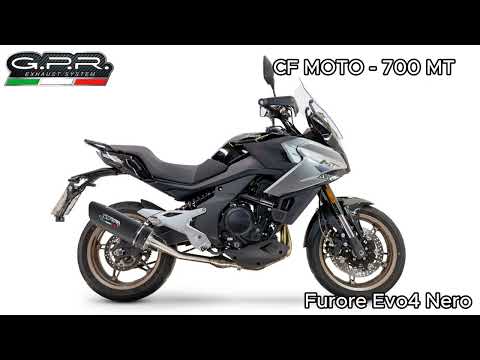 Escape GPR Furore Nero Slip-On para CF Moto 700 MT 2023-2024