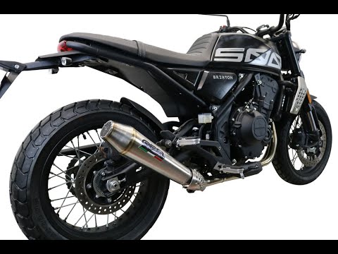 Brixton Crossfire 500X 2022-2023 Exhaust GPR Deeptone Inox Slip-On