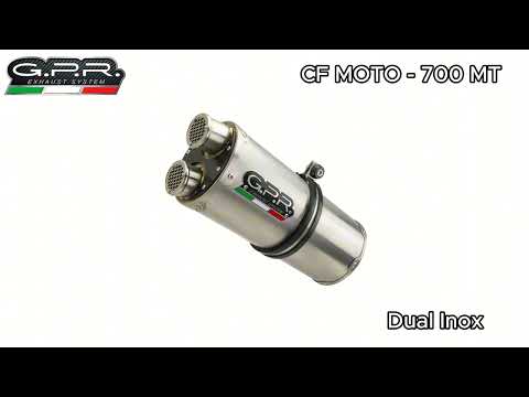 Escape GPR Dual Inox Slip-On para CF Moto 700 MT 2023-2024