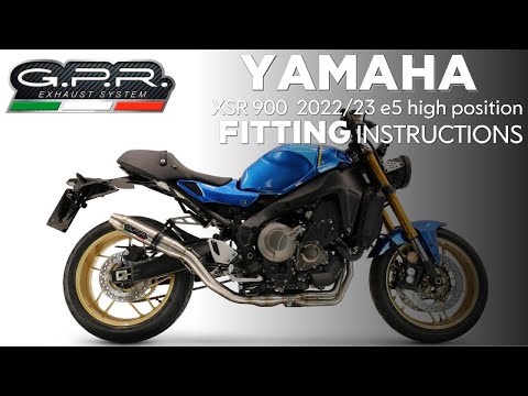 Yamaha MT-09 XSR900 2022-2025 Exhaust GPR M3 Black Titanium Full System High Level