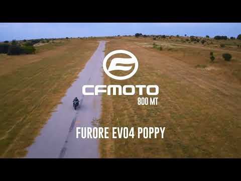 Escape GPR Furore Evo4 Poppy Slip-On para CF Moto 800 MT Touring 2022-2024
