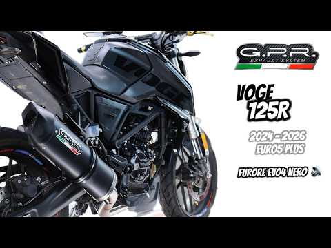 Voge R125 2025-2026 Exhaust GPR Furore Nero Full System - video 2