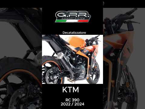Tubo de escape GPR decatalizador KTM RC 390 2022-2024